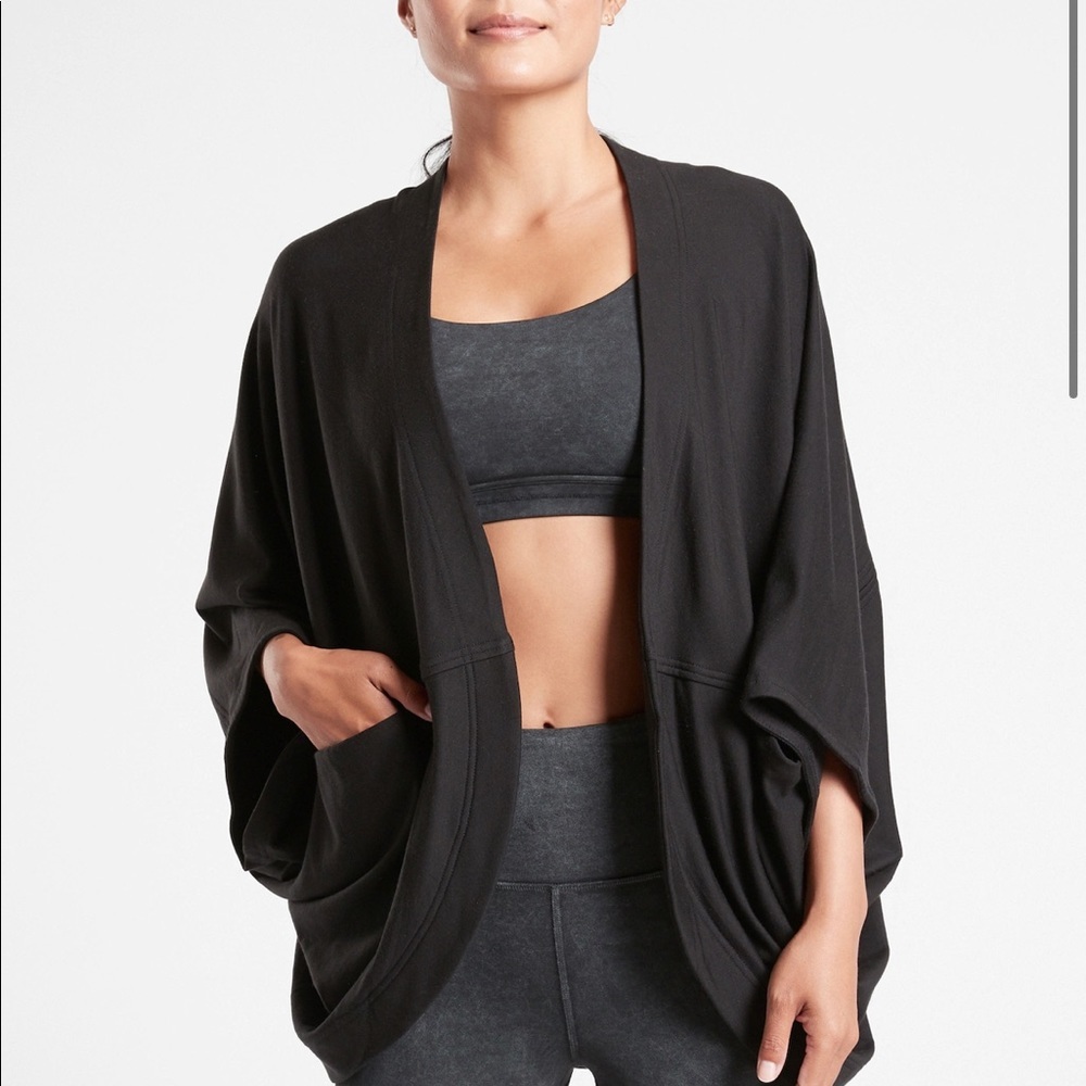 Athleta open sweater size large